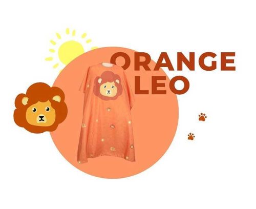 Olivia Garden beterítőkendő Kids Leo Orange