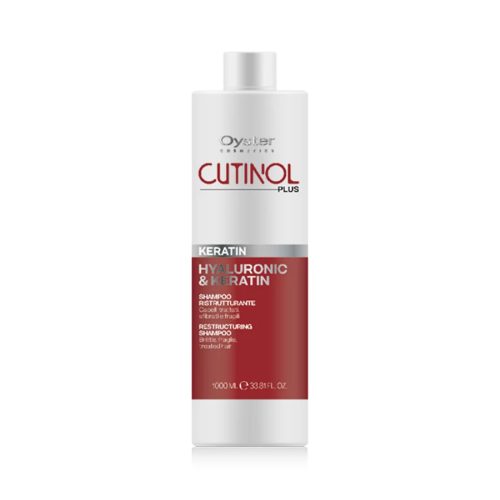 CUTINOL PLUS KERATIN SHAMPOO - Hialuron & Keratin gyenge, törékeny, vegykezelt hajra 1000ml