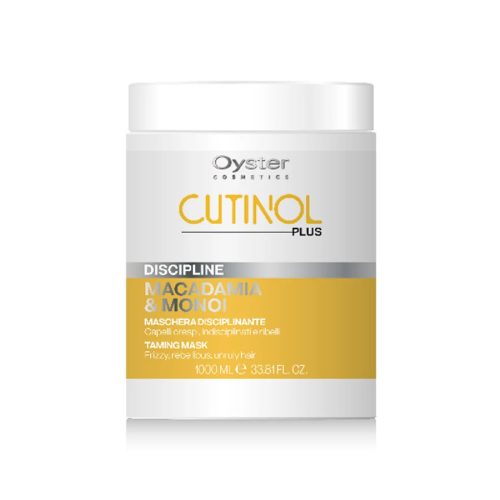CUTINOL PLUS DISCIPLINE MASK - Makadámia & Monoi olaj - fegyelmező maszk egyenes hajra 1000ml