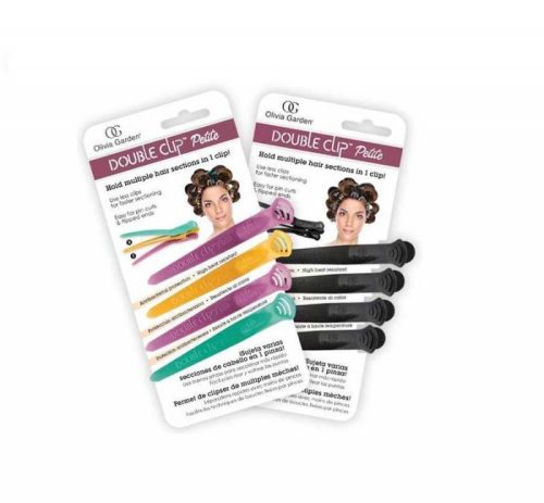 Olivia Garden Double Clip Petite/4db BLACK