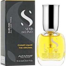   Alfaparf Semi di Lino Sublime Cristalli Liquidi hajvégápoló olaj, 15 ml